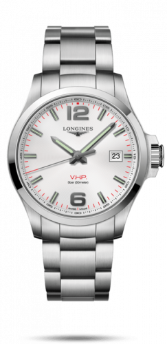 Longines Conquest V.H.P. 43 Stainless Steel / Silver / Bracelet L3.726.4.76.6