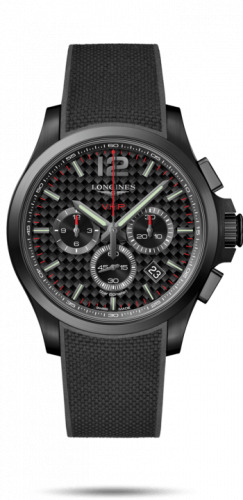 Longines Conquest V.H.P. Chronograph 44 PVD / Carbon / Rubber L3.727.2.66.9