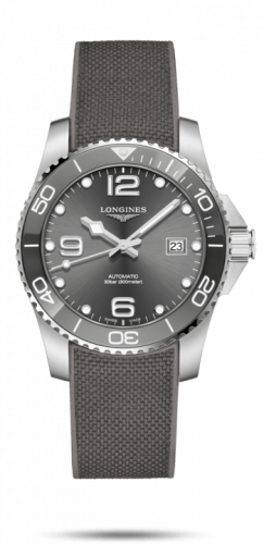 Longines HydroConquest 41 Automatic Stainless Steel / Ceramic / Grey / Rubber L3.781.4.76.9