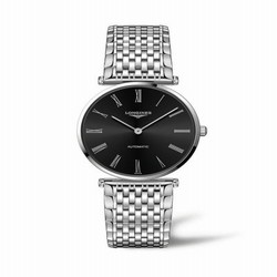 Longines La Grande Classique Automatic 36 Stainless Steel / Black - Roman / Bracelet L4.908.4.51.6