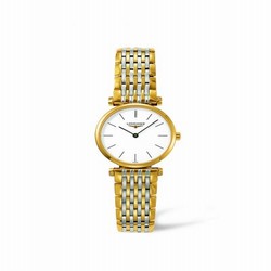 Longines La Grande Classique Quartz 24 Two Tone Yellow White Stick L4.209.2.12.7