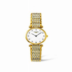 Longines La Grande Classique Quartz 24 Two Tone Yellow MOP L4.209.2.87.7