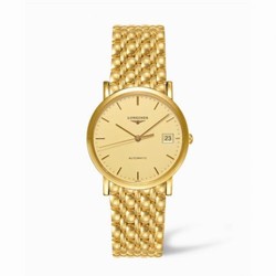 Longines Presence 34.5 Automatic Gold L4.778.6.32.6