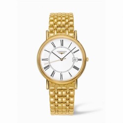 Longines Presence 38.5 Quartz Yellow Roman Bracelet L4.790.2.11.8