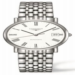 Longines Elegant Collection 34.5 Automatic Stainless Steel / White / Bracelet L4.809.4.11.6