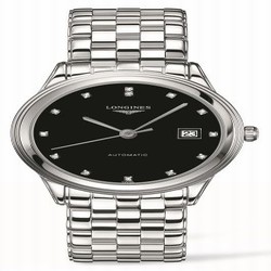 Longines Flagship 38.5 Black Diamond / Bracelet L4.874.4.57.6