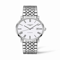 Longines Elegant Collection Automatic 39 Stainless Steel / White / Bracelet L4.910.4.11.6