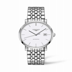 Longines Elegant Collection Automatic 39 Stainless Steel / White / Bracelet L4.910.4.12.6