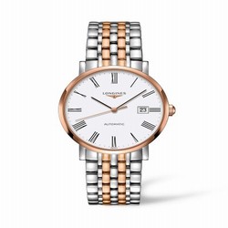 Longines Elegant Collection Automatic 9 Stainless Steel / Red Gold / White L4.910.5.11.7
