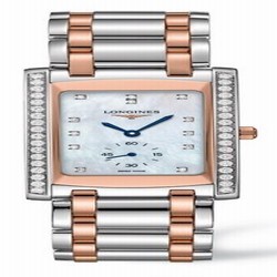 Longines DolceVita 22 Quartz Two Tone Pink Diamond L5.655.5.89.7