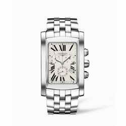 Longines DolceVita XL Chronograph Stainless Steel Roman L5.687.4.71.6