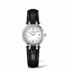 Longines PrimaLuna Quartz 26.5 Leather Diamond Arabic L8.110.0.16.2