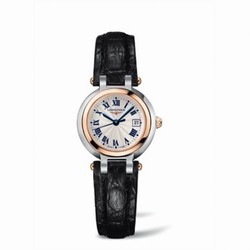Longines PrimaLuna Quartz 26.5 Two Tone Pink Leather L8.110.5.78.2
