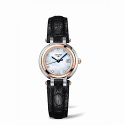 Longines PrimaLuna Quartz 26.5 Two Tone Pink Leather MOP L8.110.5.87.2