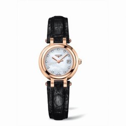 Longines PrimaLuna Quartz 26.5 Pink Gold Leather MOP L8.110.8.87.2