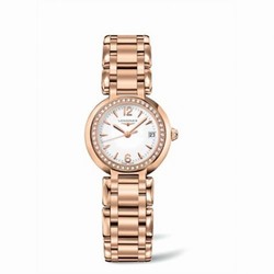 Longines PrimaLuna Quartz 26.5 Pink Gold Diamond Arabic L8.110.9.16.6