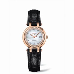 Longines PrimaLuna Automatic 26.5 Pink Gold Leather MOP L8.111.9.87.2