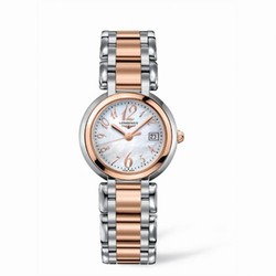 Longines PrimaLuna Quartz 30 Two Tone Pink Funky MOP L8.112.5.83.6