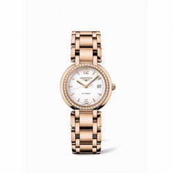 Longines PrimaLuna Automatic 30 Pink Gold Diamond Arabic L8.113.9.16.6