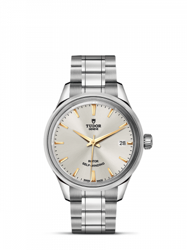 Tudor Style 34 Stainless Steel / Silver / Bracelet M12300-0017