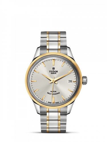 Tudor Style 34 Stainless Steel / Yellow Gold / Silver / Bracelet M12303-0002