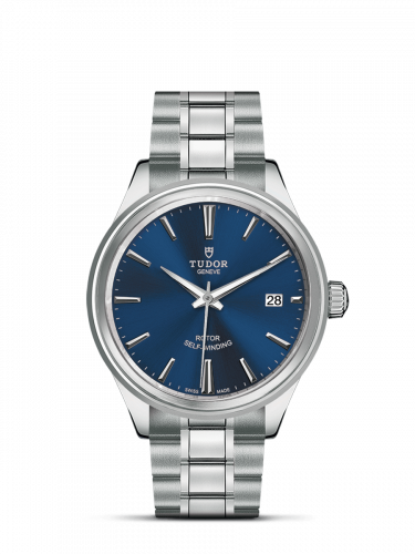 Tudor Style 38 Stainless Steel / Blue / Bracelet M12500-0009