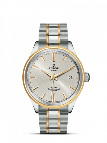 Tudor Style 38 Stainless Steel / Yellow Gold / Silver / Bracelet M12503-0002