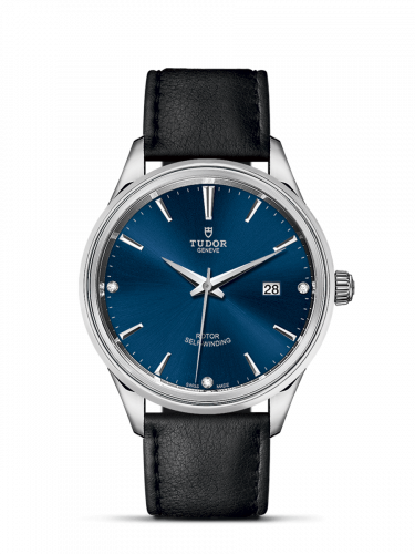 Tudor Style 41 Stainless Steel / Blue-Diamond / Strap M12700-0014