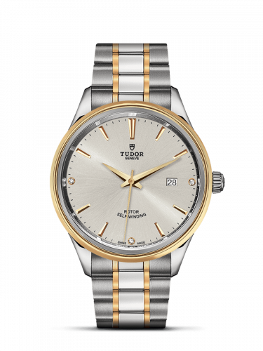 Tudor Style 41 Stainless Steel / Yellow Gold / Silver-Diamond / Bracelet M12703-0005