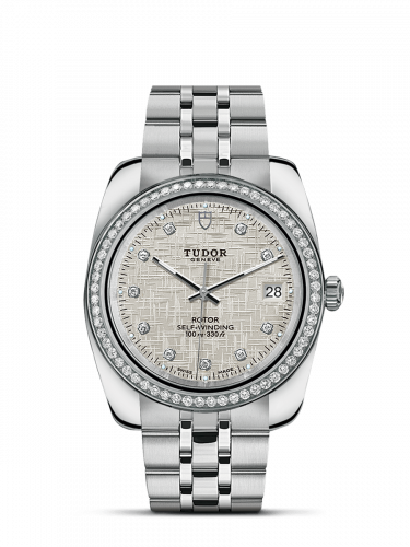 Tudor Classic 38 Stainless Steel / Diamond / Silver-Diamond / Bracelet M21020-0003