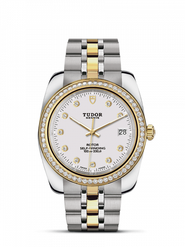 Tudor Classic 38 Stainless Steel / Yellow Gold / Diamond / White-Diamond / Bracelet M21023-0002