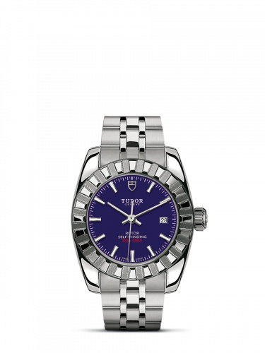 Tudor Classic 28 Stainless Steel / Fluted / Blue / Bracelet M22010-0004