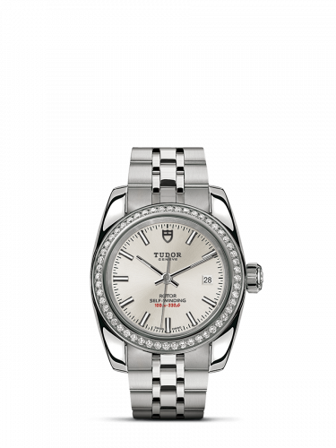 Tudor Classic 28 Stainless Steel / Diamond / Silver / Bracelet M22020-0004