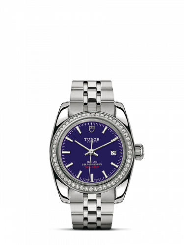 Tudor Classic 28 Stainless Steel / Diamond / Blue / Bracelet M22020-0008