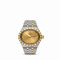 Tudor Royal Date 28 Stainless Steel / Yellow Gold / Champagne - Diamond M28303-0006