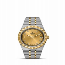 Tudor Royal Date 34 Stainless Steel / Yellow Gold / Champagne - Diamond M28403-0006
