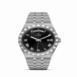 Tudor Royal Day-Date 41 Stainless Steel / Black - Roman M28600-0003
