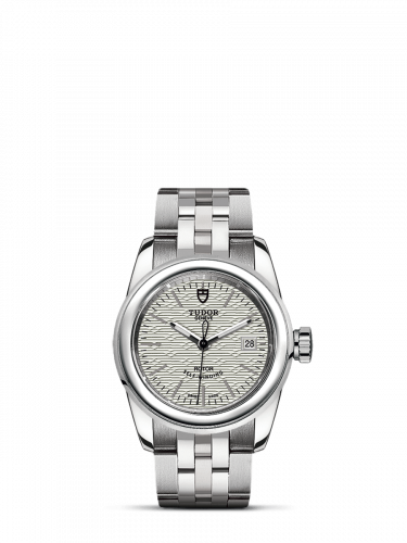 Tudor Glamour Date 26 Stainless Steel / Jacquard Silver / Bracelet M51000-0005
