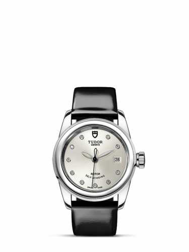 Tudor Glamour Date 26 Stainless Steel / Silver-Diamond / Strap M51000-0019