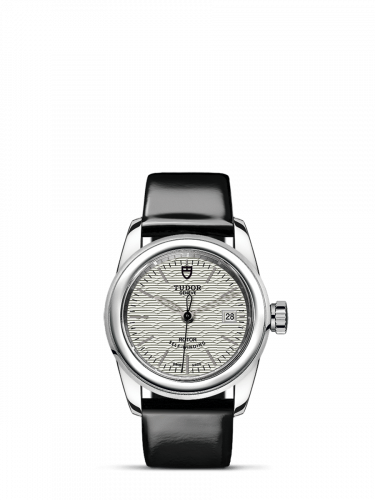 Tudor Glamour Date 26 Stainless Steel / Jacquard Silver / Strap M51000-0022