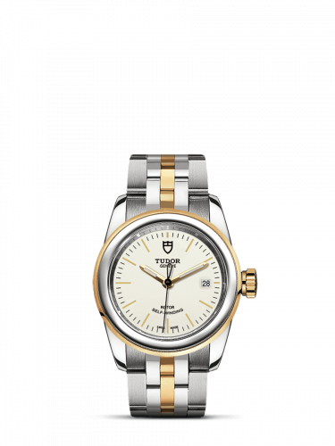 Tudor Glamour Date 26 Stainless Steel / Yellow Gold / Opaline / Bracelet M51003-0025