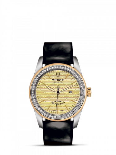 Tudor Glamour Date 31 Stainless Steel / Yellow Gold / Diamond / Jacquard Champagne / Strap M53023-0046