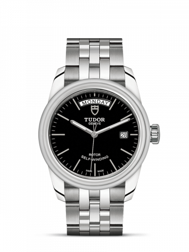 Tudor Glamour Day + Date Stainless Steel / Black / Bracelet M56000-0007