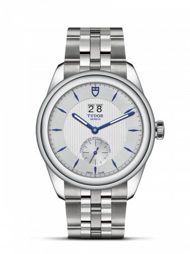 Tudor Glamour Double Date Stainless Steel / Silver-Blue / Bracelet M57100-0001