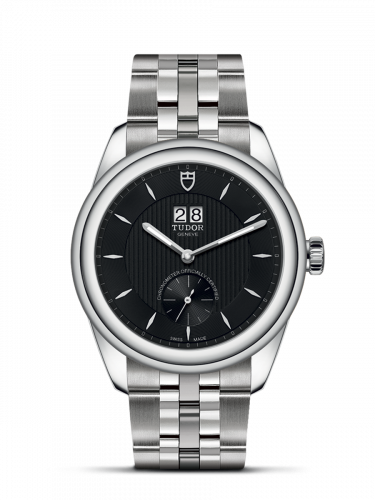 Tudor Glamour Double Date Stainless Steel / Black / Bracelet M57100-0003