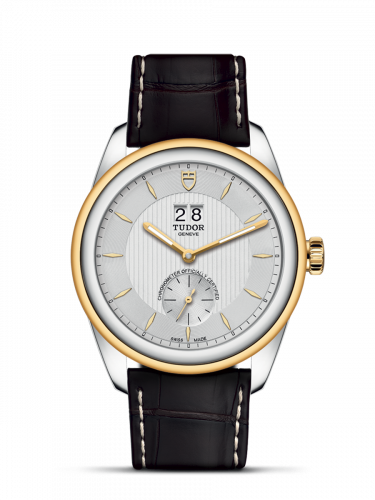 Tudor Glamour Double Date Stainless Steel / Yellow Gold / Silver/ Strap M57103-0019