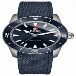 Rado HyperChrome Captain Cook 45 Titanium / Blue / Textile R32501206