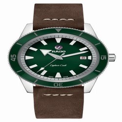 Rado HyperChrome Captain Cook 42 Stainless Steel / Green / Calf R32505315