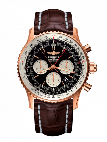 Breitling Navitimer Rattrapante Red Gold / Black / Croco / Folding RB031121/BG11/757P/R20D.1