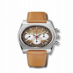 Zenith El Primero A385 Revival Stainless Steel / Brown Ref 03.A384.400/385.C855